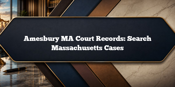 Amesbury MA Court Records: Search Massachusetts Cases