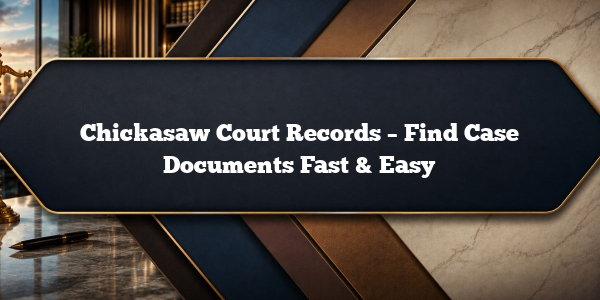 Chickasaw Court Records – Find Case Documents Fast & Easy