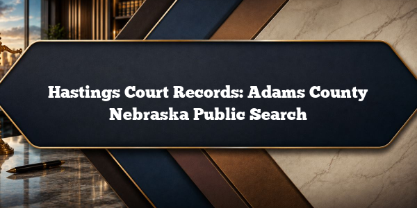Hastings Court Records: Adams County Nebraska Public Search