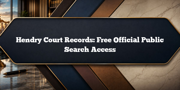 Hendry Court Records: Free Official Public Search Access