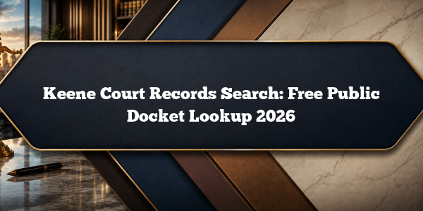 Keene Court Records Search: Free Public Docket Lookup 2026
