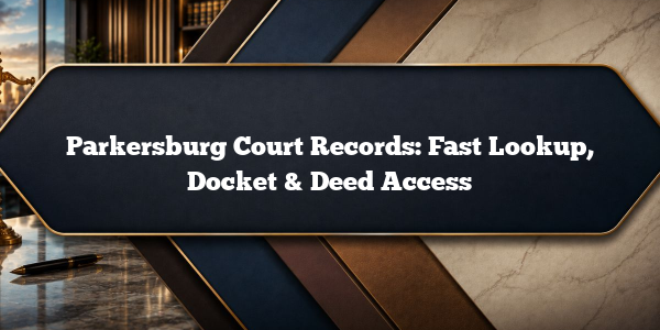Parkersburg Court Records: Fast Lookup, Docket & Deed Access