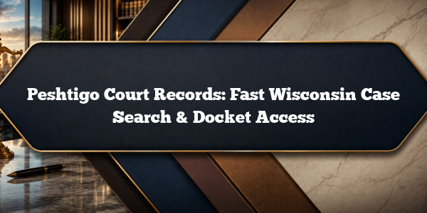 Peshtigo Court Records: Fast Wisconsin Case Search & Docket Access