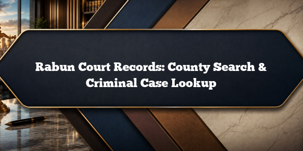 Rabun Court Records: County Search & Criminal Case Lookup