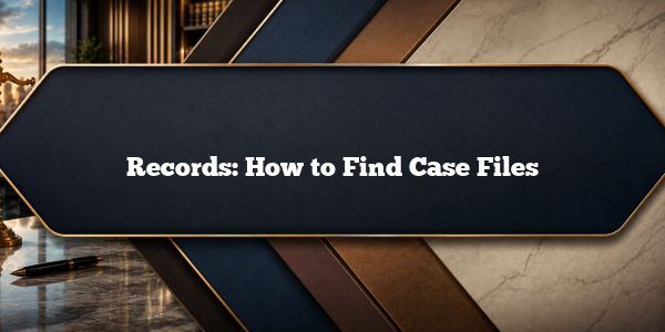 Records: How to Find Case Files